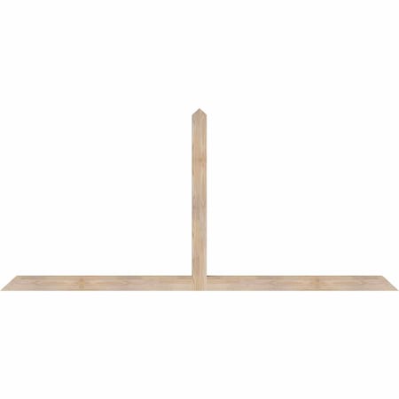 Ekena Millwork Portland Smooth Timber Gable Bracket, Douglas Fir, 96"W x 44"H x 3 1/2"D x 3 1/2"F, 11/12 Pitch GBW096X44X0404POR00SDF